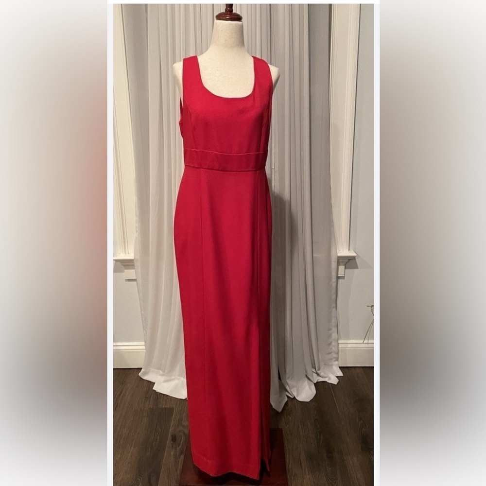 Evan Picone Elegant Red Dress caja 3